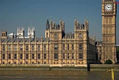 Budynek parlamentu w Londynie.